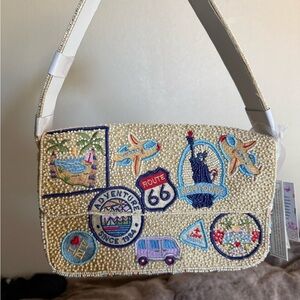 [Viral] NWT Beaded Travel Shoulder Bag